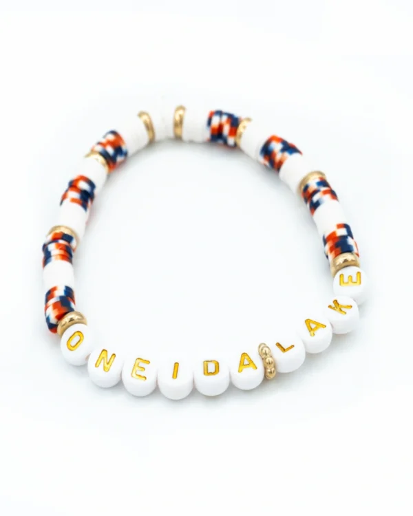 Red White Blue Personalized Lake Bracelet